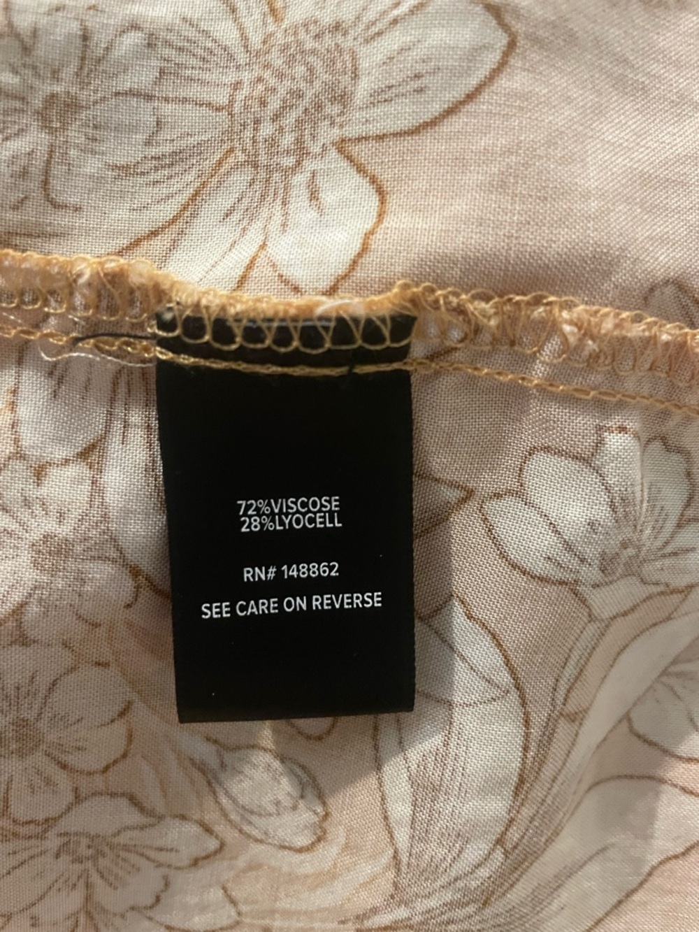 torrid Gold Floral Maxi Dress with White Print and pockets - Picture 13 of 16